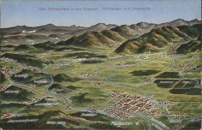 Muelhausen Elsass Umgebung Schlachtfeld