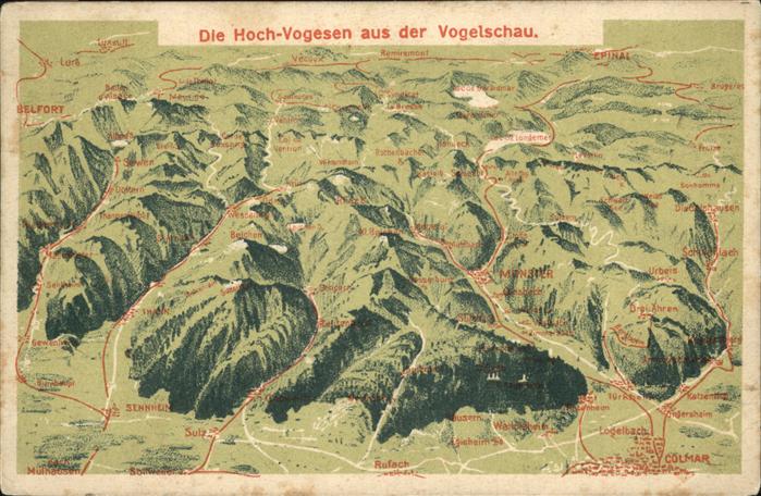 Rufach Hoch-Vogesen Vogelschau