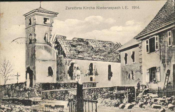 Aspach-le-Bas Zerstörte Kirche