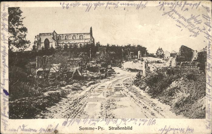 Somme-Py-Tahure Straßenbild