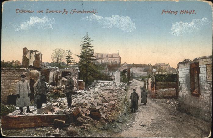 Somme-Py-Tahure Trümmer