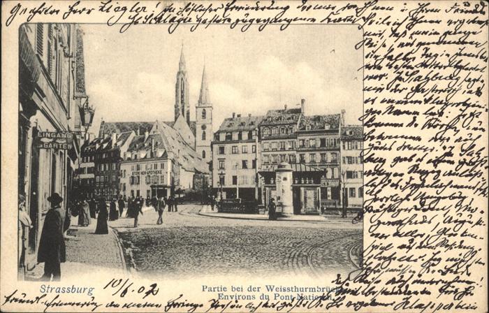 Strasbourg Alsace Weissthurmbrücke