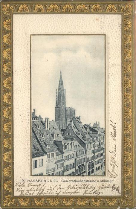 Strasbourg Alsace Gewerbelaubenstrasse
Münster