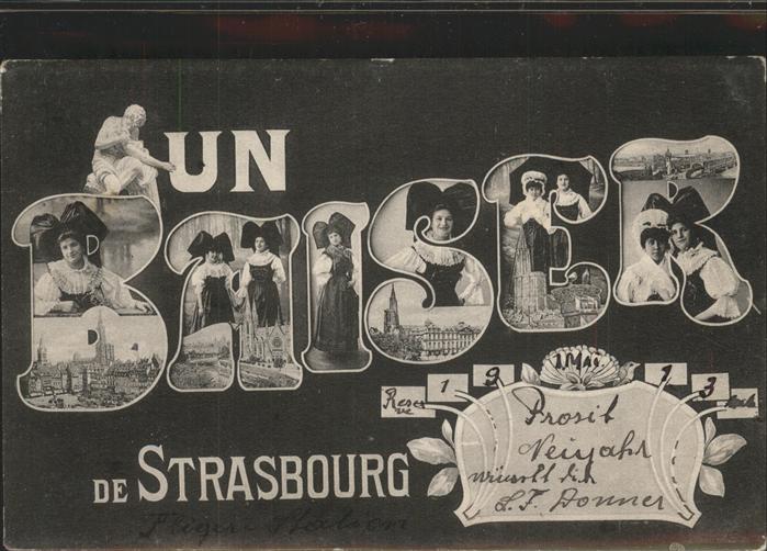 Strasbourg Alsace Grusskarte