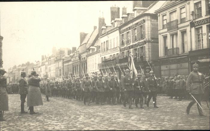 Strassburg Elsass Truppeneinzug
