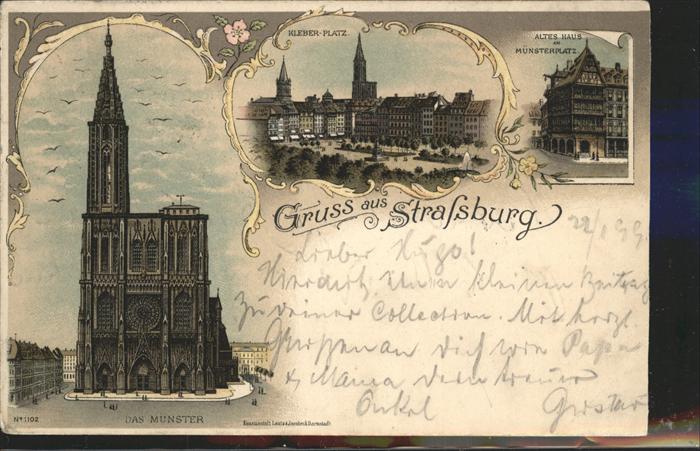 Strasbourg Alsace Münsterplatz