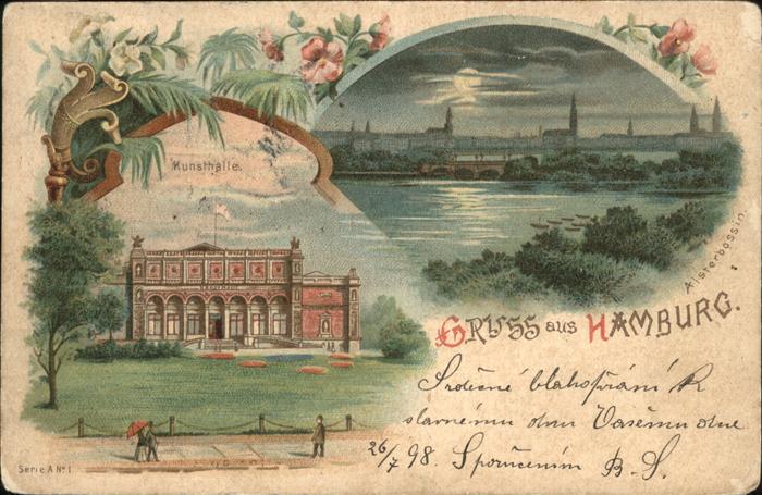 Hamburg Alsterbassin Kunsthalle