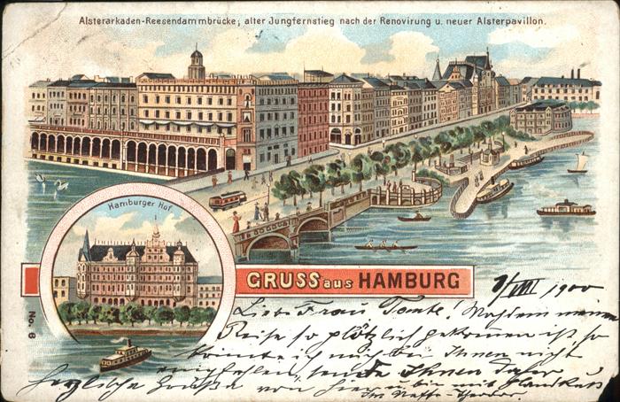 Hamburg Hamburgerhof Reesendambrücke Jungfernst