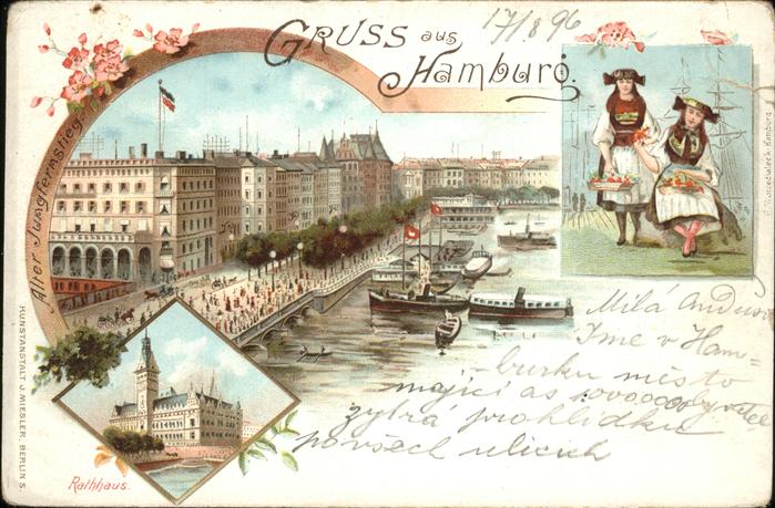 Hamburg Rathaus Schiff