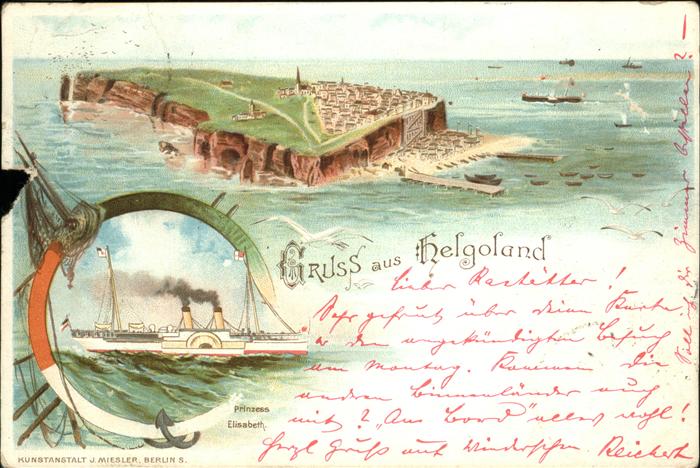Helgoland Schiff Prinzess Elisabeth