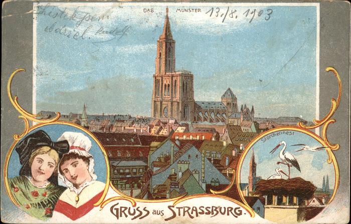Strasbourg Alsace Münster Storchennest