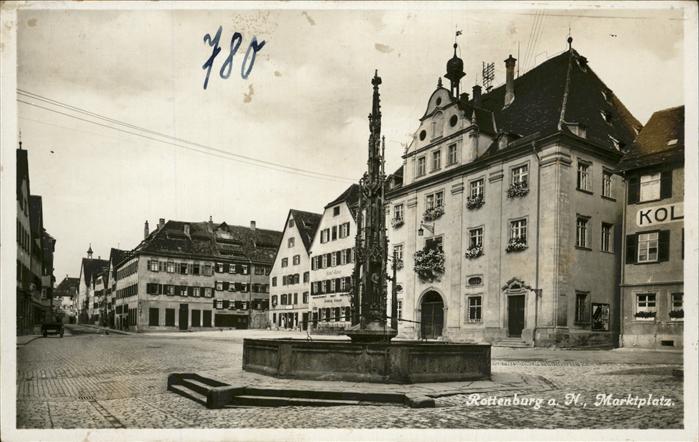 Rottenburg Neckar Marktplatz Brunnen