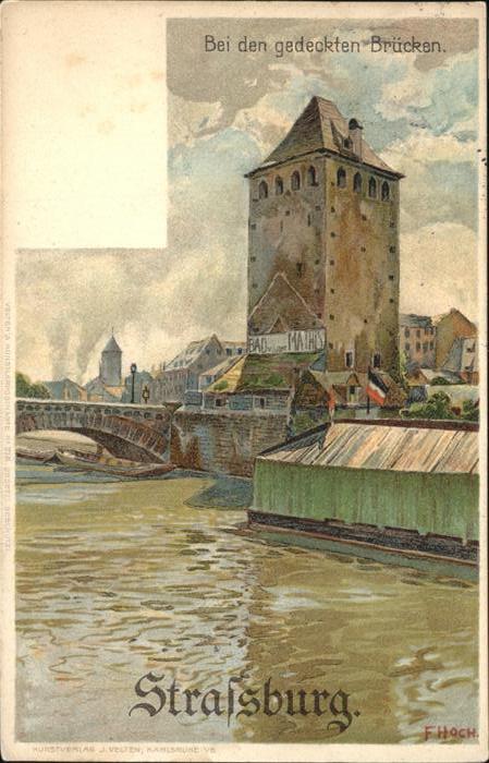 Strasbourg Alsace Brücken Künstler F Hoch