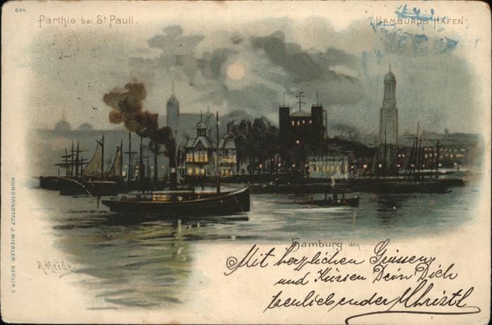 Hamburg Schiff Künstler A Heide