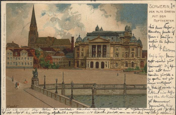 Schwerin Mecklenburg Hoftheater
