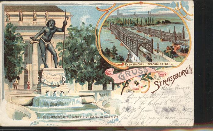 Strasbourg Alsace Rheinbrücken