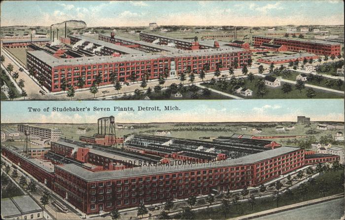 Detroit Michigan Studebakers Seven Plants