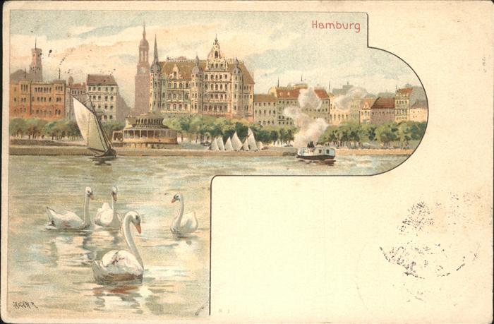 Hamburg Schwan Schiff