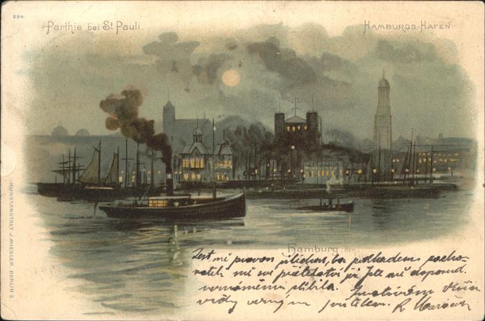 Hamburg Schiff Hafen St Pauli