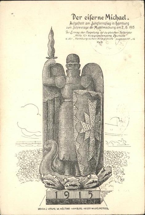 Hamburg Eiserne Michael Jungfernstieg