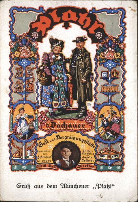 Muenchen Bayern Muenchner Platzl Dachauer Vergnuegungsstaette