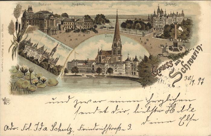 Schwerin Mecklenburg Dom SchlossTheater