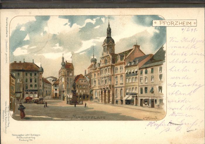 Pforzheim Marktplatz Künstler c Münch