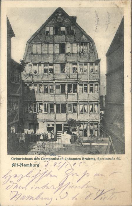 Hamburg Geburtshaus Johannes Brahms