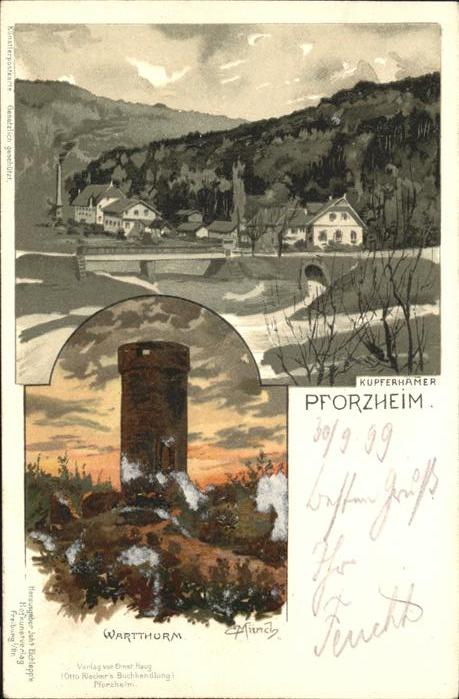 Pforzheim Kupferhämer Wartthurm Künstler C Münch