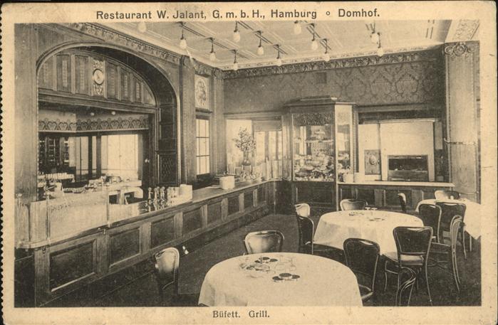 HAMBURG  CITY Restaurant W Jalant Domhof Buefett
