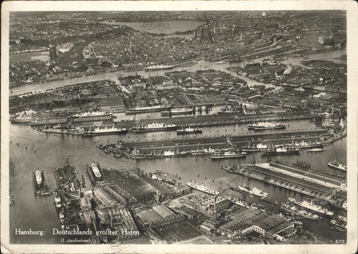 HAMBURG  CITY Fliegeraufnahme Hafen