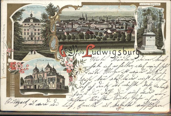 Ludwigsburg Schillerdenkmal Schloss