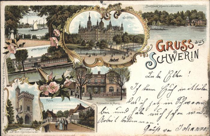 Schwerin Mecklenburg Schloss Bootshaus Fähre Restaurant zu M