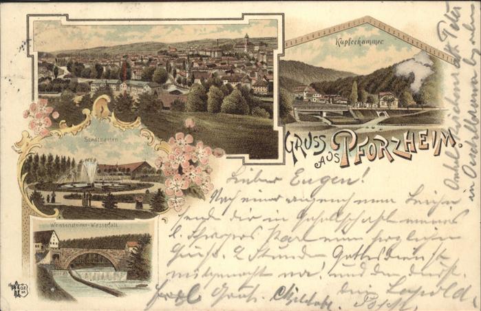 Pforzheim Kupferhammer Stadtgarten Weissensteiner