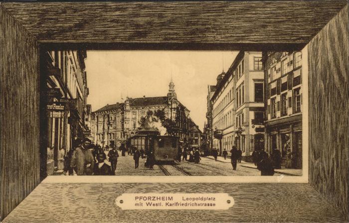 Pforzheim Leopoldsplatz Strassenbahn