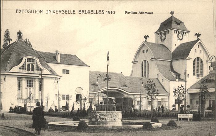 Exposition Bruxelles 1910 Pavillon Allemand