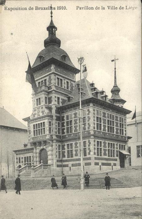 Exposition Bruxelles 1910 Pavillon Ville Liege