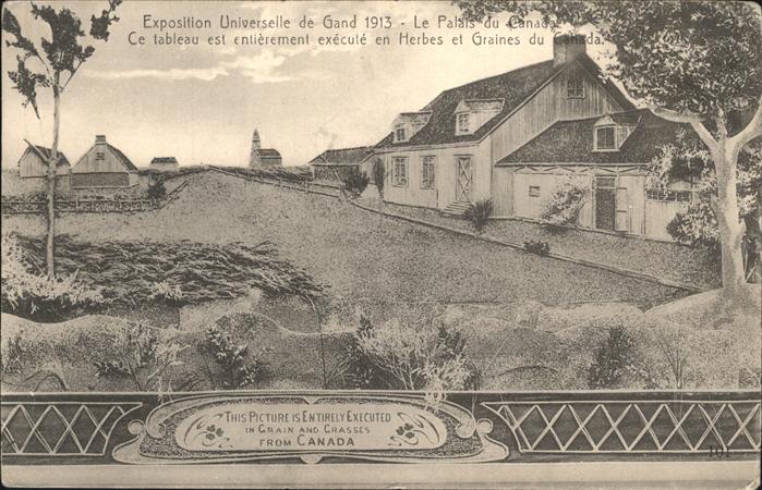 Exposition Universelle Gand 1913 Palais du Canada