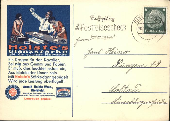 Werbung Holstes Glanzstärke