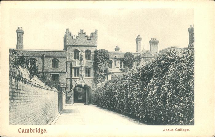 Cambridge Cambridgeshire jesus College