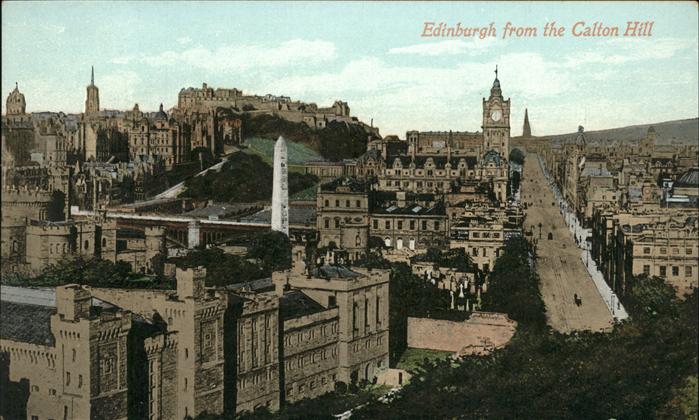 Edinburgh Scotland From Calton Hill
