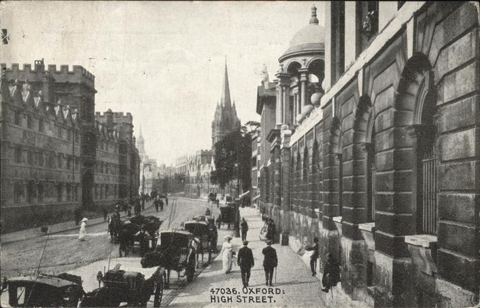 Oxford Oxfordshire High Street Kutsche
