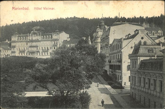 Marienbad Tschechien Boehmen Hotel Weimar Böhmen