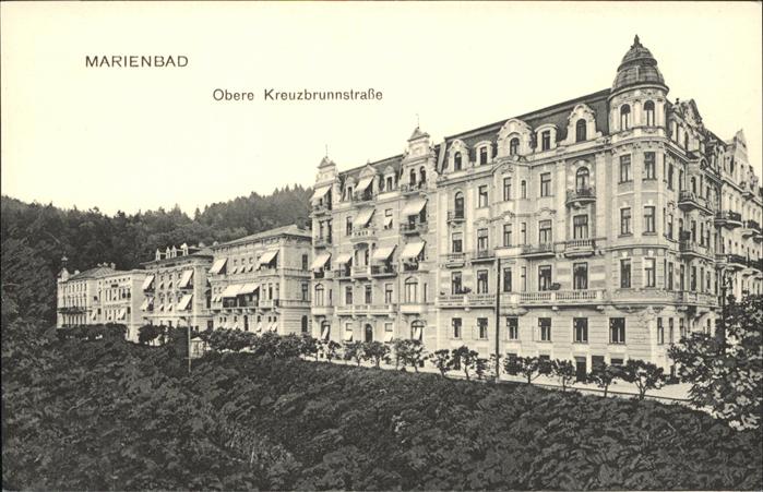 Marienbad Tschechien Boehmen Obere Kreuzbrunnstrasse Böhmen