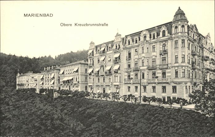 Marienbad Tschechien Boehmen Obere Kreuzbrunnstrasse Böhmen