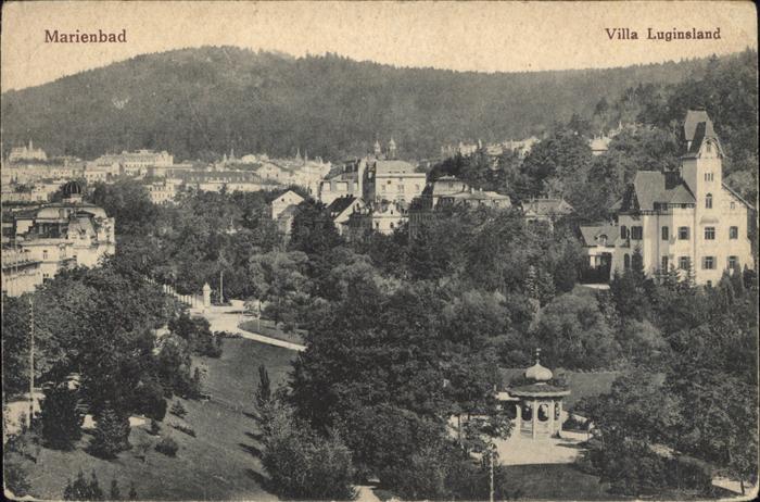 Marienbad Tschechien Boehmen Villa Luginsland Park Absteigequartier