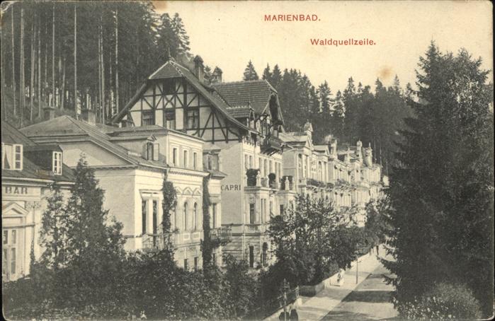 Marienbad Tschechien Boehmen Waldquellzeile Böhmen