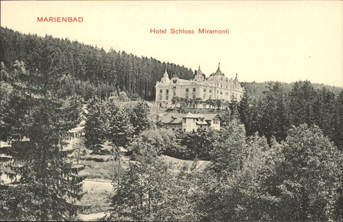 Marienbad Tschechien Boehmen Hotel Schloss Miramonti Böhmen