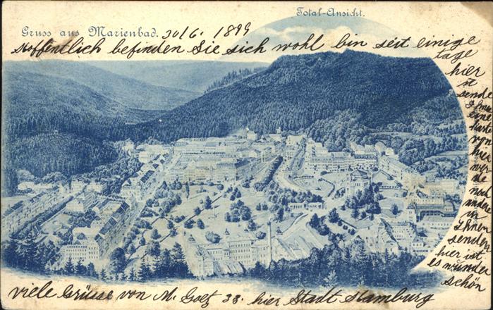 Marienbad Tschechien Boehmen Totalansicht Böhmen