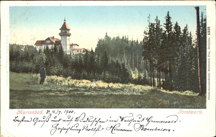 Marienbad Tschechien Boehmen Forstwarte Böhmen